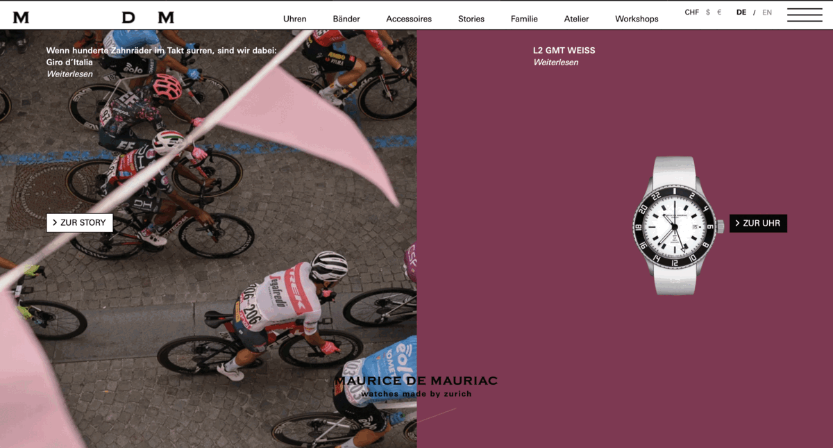 Animated view of the new brand image