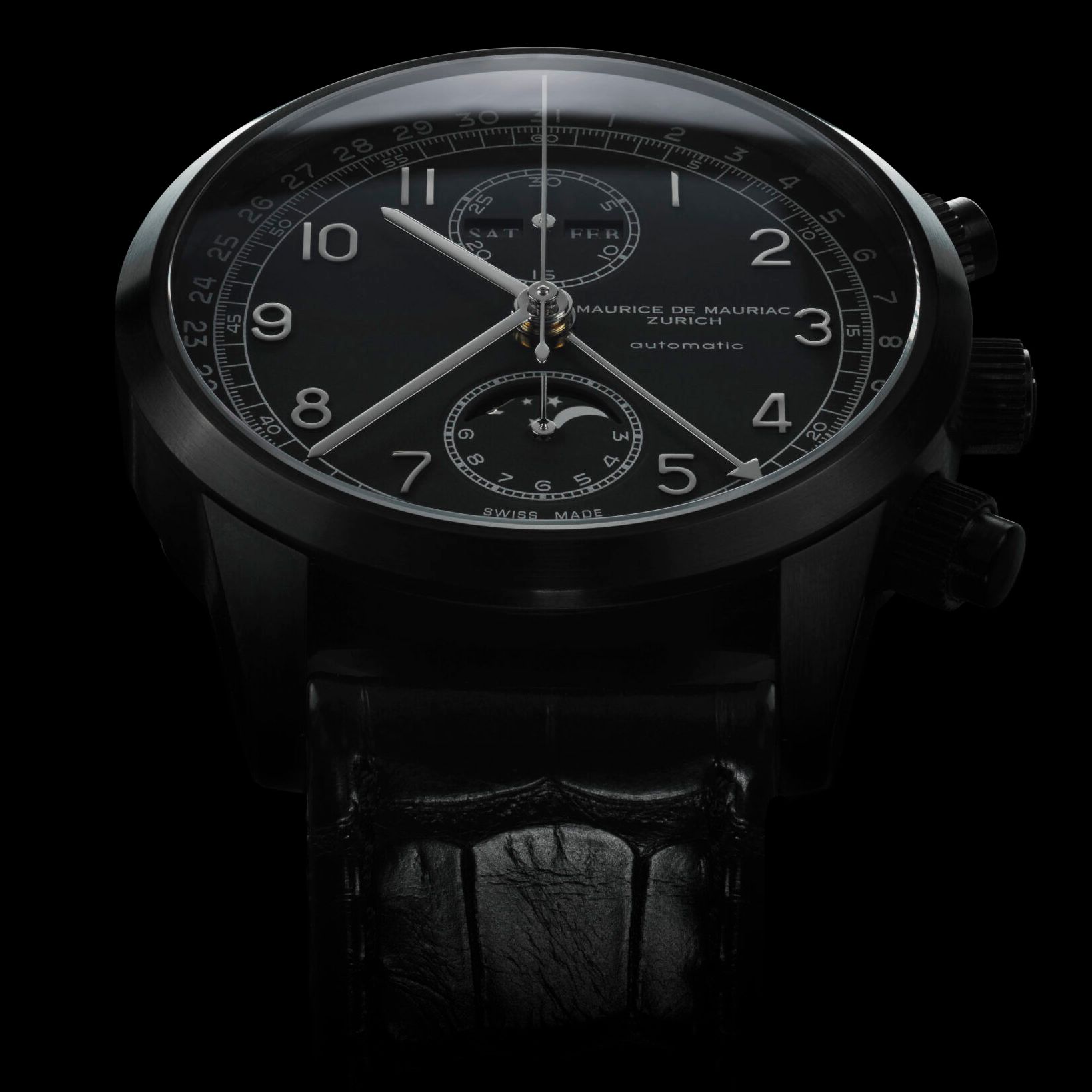Chronograph von Maurice de Mauriac, deren Shop wir selbst gebaut haben
