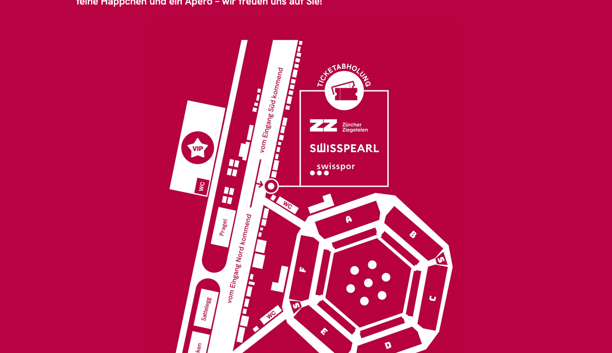 Plan of the shared pavilion on the festival grounds in Mollis