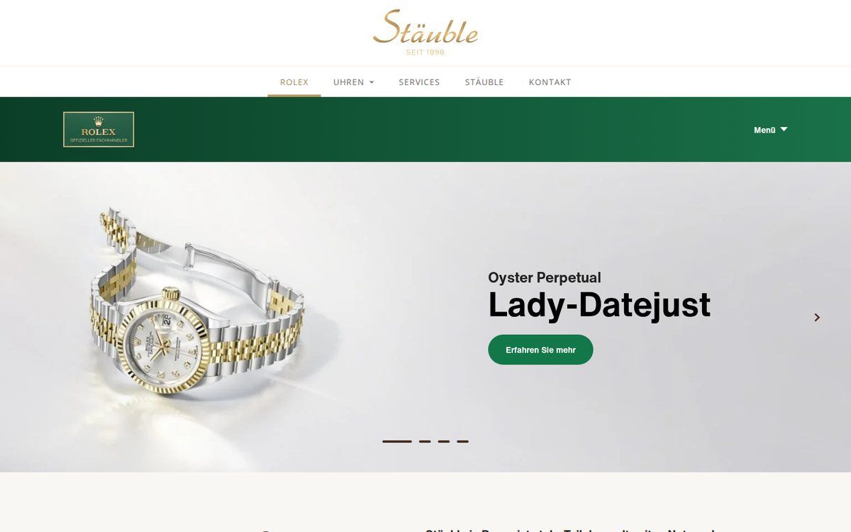 Watches and pages of staeuble-davos.ch